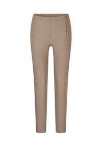 GOLDNER - Kurzgröße:  Slim Fit Hose LOUISA in Denim-Style - beige