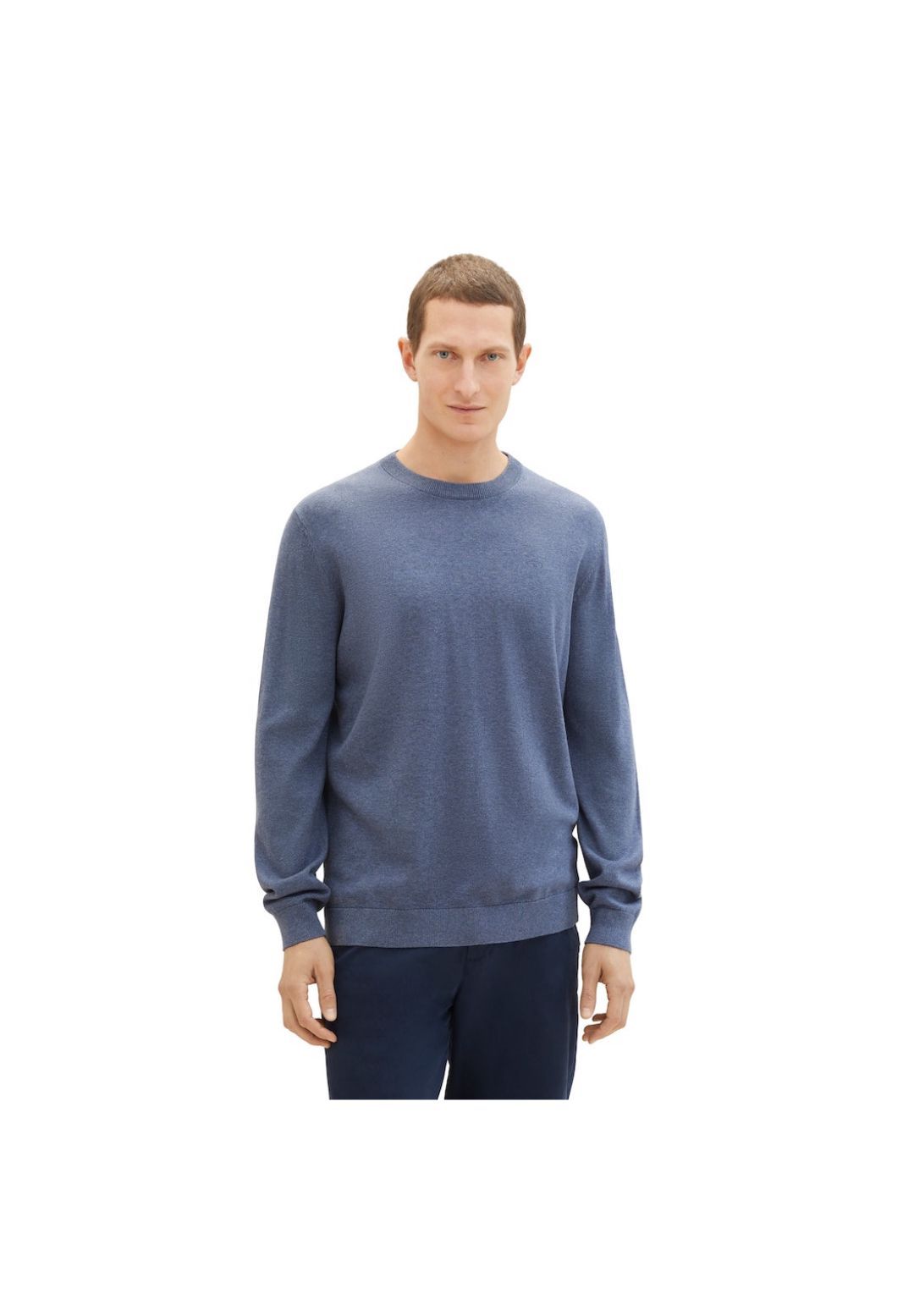 Tom Tailor Pullover, Rundhals-Ausschnitt, RippbüNdchen, FüR Herren, Blau, Xl