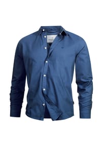 KRONSTADT - Hemd Langarm KSAsk Ls - Federal Blue