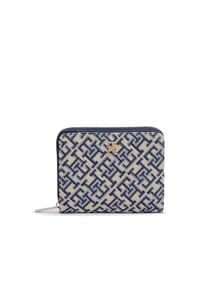 TOMMY HILFIGER TH ICON - Brieftasche, Reißverschluss, für Damen - 0GY BLUE MONO