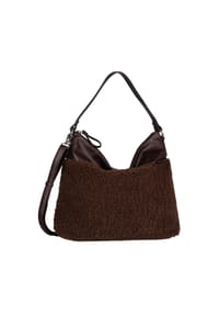 TOM TAILOR ZELINA - Zelina Schultertasche, Emblem, Reißverschluss, für Damen - DARK BROWN