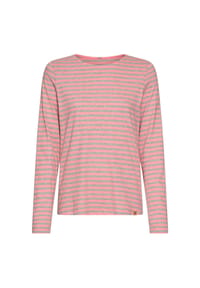 camel active - Langarmshirt aus reiner Baumwolle - Graugrün