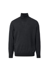 VENTI - Herren Rollkragenpullover uni - Dunkelgrau