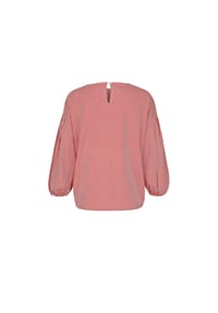 Alba Moda - Streifenbluse mit Rundhalsausschnitt - rot