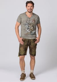 STOCKERPOINT - Trachtenshirt Edelbock - rauchblau