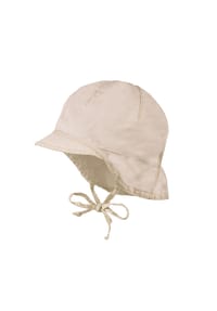 maximo® - GOTS BABY-Schildmütze kurzer Nackenschutz, Waschoptik, Bindeband - dogwood