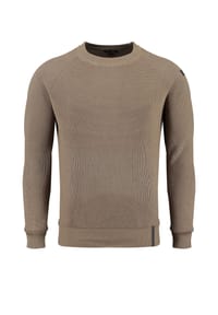 Pullover SCOOTER Strickpullover R-Neck - hellbraun