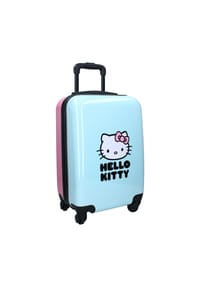 COFI - Hello Kitty Trolley Koffer „Voyage Vibes“ – Blau-Rosaverspieltem - Rosa 46 x 33 x 21 cm