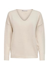 ONLY® - Strickpullover, V-Ausschnitt, für Damen - 180083001 BIRCH/W