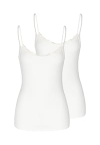 Nina von C. - Spaghetti Top 2er Pack Cosy - Champagner