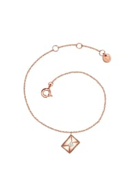 GLANZSTÜCKE MÜNCHEN - Damen Armband aus 925/- Sterling Silber in Roségold mit Zirkonia - roségold