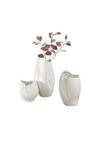 LOBERON Vase 3er Set Kazimad weiß - Pflanzgefäße - weiß