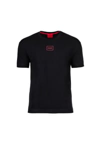 HUGO - Herren T-Shirt - Laze, Rundhals, Kurzarm, Logo, Baumwollmischung - Rot