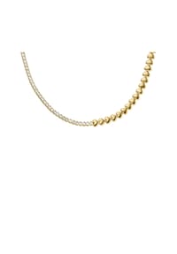 FOSSIL SUTTON - Fossil Damen Sutton Love-All Tennis-Halskette aus goldfarbenem Messing mit Herzgliedern, JA7302710 - GOLD