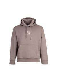 ARMANI EXCHANGE - Herren Hoodie - Sweatshirt, Kapuze, Logo, Baumwoll-Mix - Beige