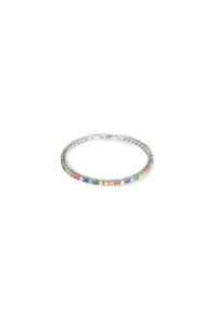 COEUR DE LION - Tennisarmband Coeur de Lion - Multicolor Silber