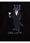 cat e lolette Schwarzes T-Shirt mit Dandy-Katze Bild 11
