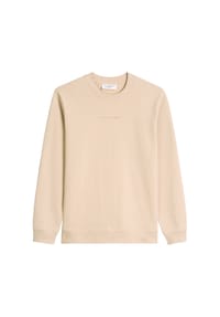 Marc O'Polo DENIM - Herren Sweatshirt - Crew Neck, Regular Fit, Baumwolle, Logo - Beige (Frosty Sand)