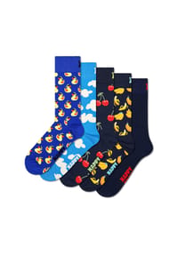 HAPPY SOCKS - Unisex Socken, 5er Pack - Motivsocken, Kurzsocken, Baumwolle - Filled Optic