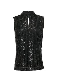 comma, - Blusentop, Stehkragen, für Damen - 99L2  GREY/BLACK