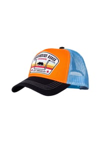 KING KEROSIN - Trucker Cap mit Frontpatch Californian Rebel - orange