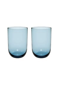like. by Villeroy & Boch Longdrinkbecher, Set 2tlg. Like Ice - Like Glass - blau
