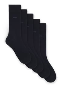 BOSS - Herren Socken, 5er Pack - Kurzsocken, Baumwolle, Multipack, einfarbig - Dunkelblau