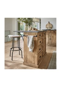 LOBERON - Küchenblock Montégut braun/schwarz - braun/schwarz