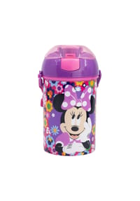 Disney - Disney Minnie Kinderflasche 450?ml Wasserflasche für Schule & Freizeit - Lila 17,3x7,5x7,5 cm