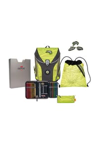 DerDieDas® ErgoFlex Max - Schulranzen-Set, 6-teilig - NEON FIGHTER