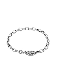 HAZE & GLORY - Armband Steadyfast Anker Maritim 925 Silber - Schwarz
