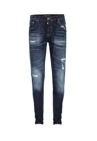 CIPO & BAXX® - Jeans im Used-Look, CD-392 - DUNKELBLAU