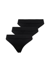ONLY® - Tanga Vicky Thong im Dreierpack - beige