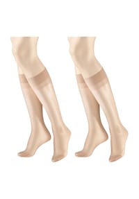 Hudson - Feinkniestrümpfe, "Lilly Put 20", 2er-Pack, für Damen - 0005 BLACK