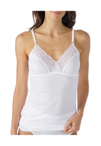 mey - Classic 2000 Unterhemd, atmungsaktiv, Spitze, für Damen - WEISS