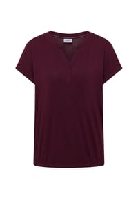 CECIL - Shirt, Split-Neck, für Damen - 17590 GRAPE RED