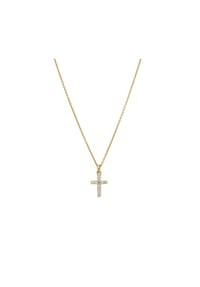 LYOMI - Anhänger mit Kette 585/- Gold 11 Diamant Lab Grown 0,14ct. - gelb