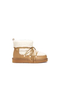 kazar - Braune und cremefarbene Damen-Schneestiefel - Hellbraun
