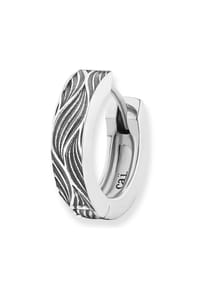 caї - Single-Ohrring 925/- Sterling Silber - Silbergrau