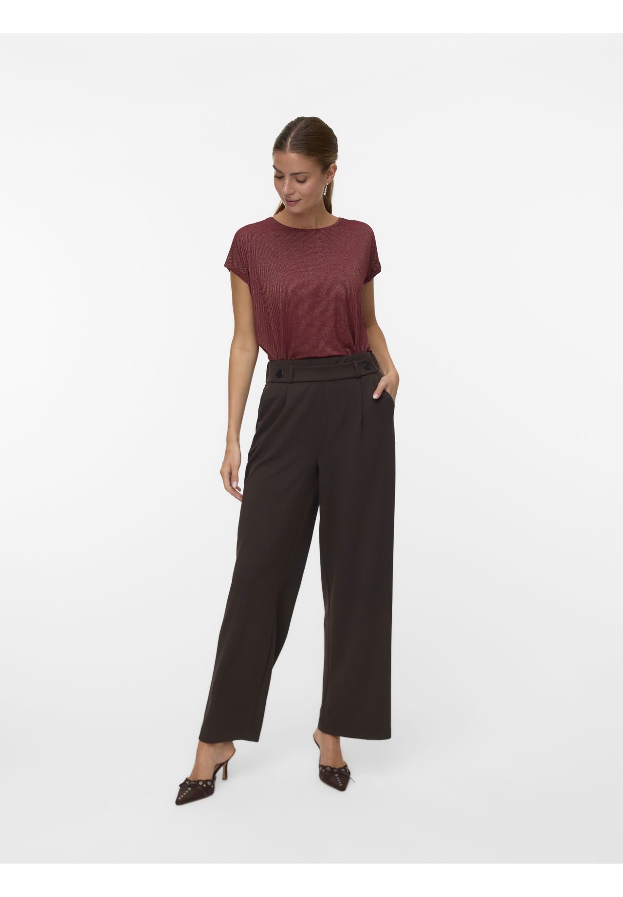 Vero Moda® Hose Star Pant, Eingrifftaschen, FüR Damen, Braun, M/32