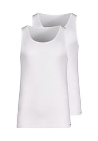 SKINY® - Herren Tank Top, 2er Pack - Cotton Advantage, Unterhemd, ärmellos, Stretch Cotton - Weiß