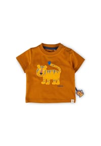 sigikid® - T-Shirt Tiger & Löwe ,  für Babys - Ockergelb