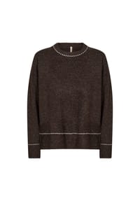 SOYACONCEPT - Pullover, Rippbündchen, für Damen - 98980C PLUM MEL CO