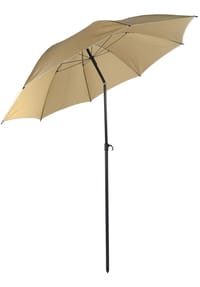 VCM. - Sonnenschirm 180 cm | Strandschirm | Schirm | Balkonschirm | Gartenschirm - rund UV-Schutz - Anthrazit