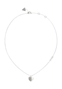 GUESS LOVELY GUESS - Damen Kette mit Anhänger, Edelstahl - SILBER