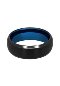Adelia's - Herren Edelstahl Ring Ringweite 62 - schwarz
