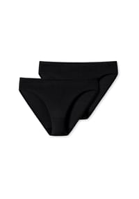 SCHIESSER - Modal Essential Slips, 2er-Pack, für Damen - 000 SCHWARZ