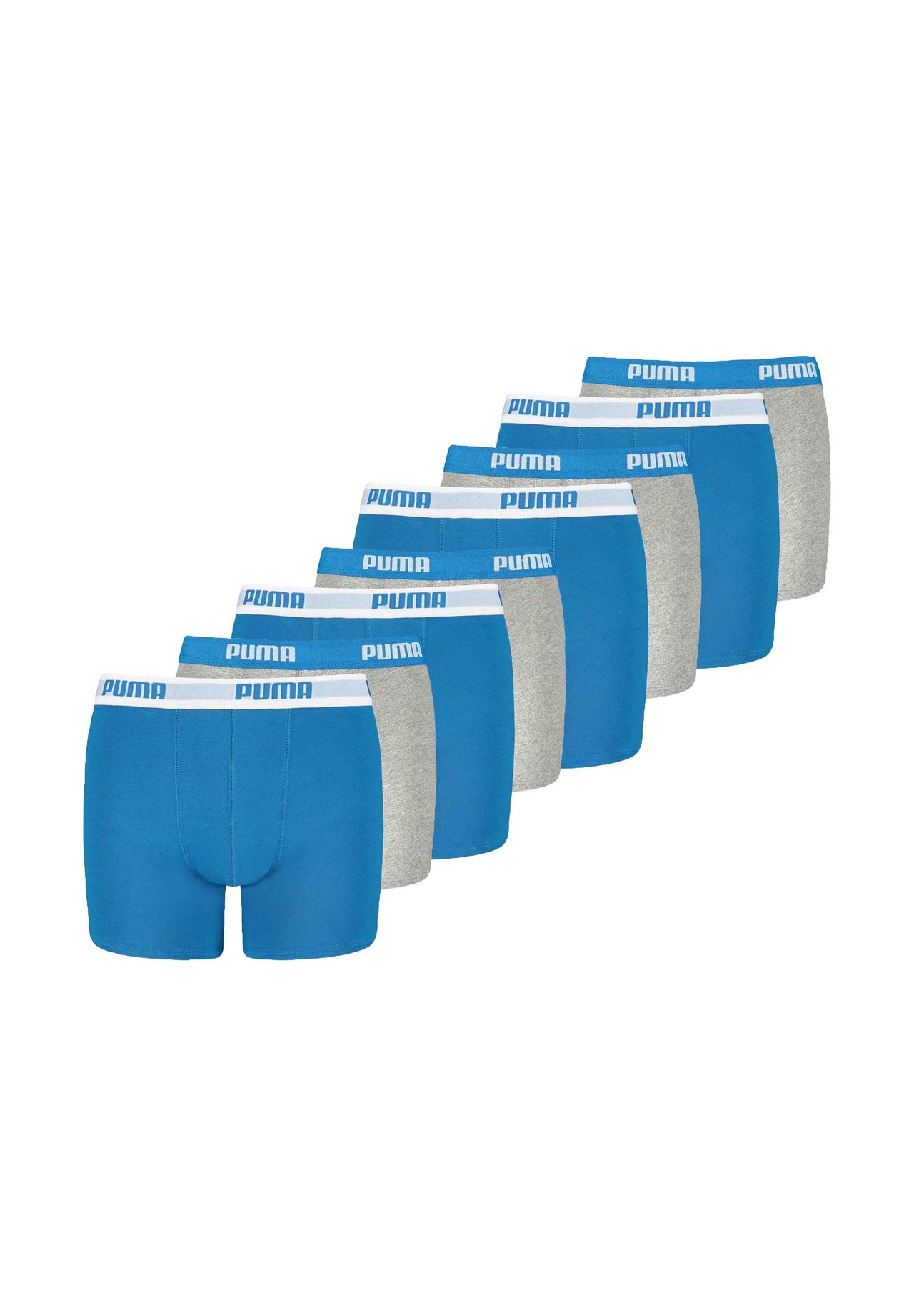 PUMA Jungen Boxer Shorts 8er Pack Basic Boxer ECOM Cotton Stretch Everyday GALERIA