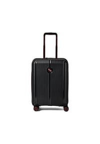 Polestream Paris - Paris 4 Rollen Kabinentrolley 55 cm mit Dehnfalte - black metallic