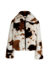 AMBER & JUNE - Plüschjacke mit Taschen - 7875 BEIGE/BROWN
